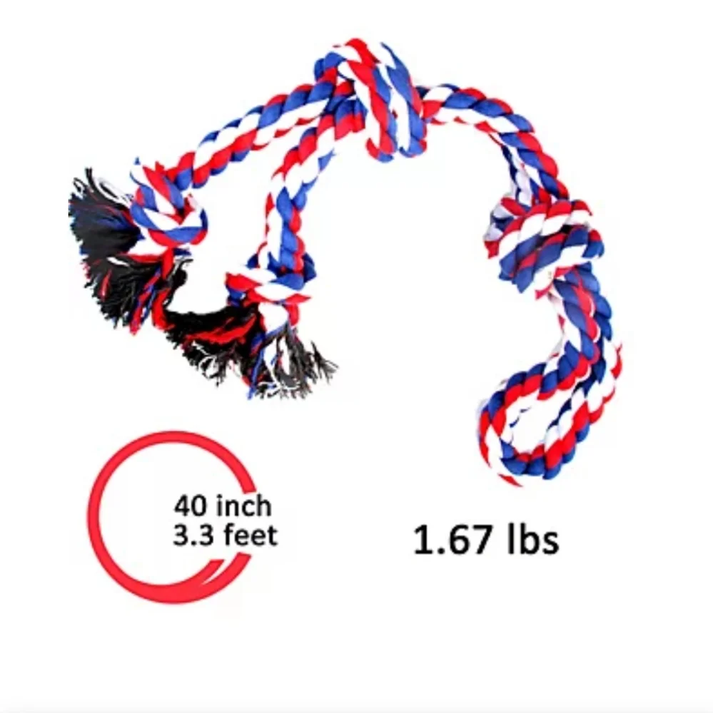 3.5 Feet Dog Rope Toys for Aggressive Chewers, Tough Rope Chew Toys